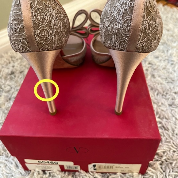 Valentino Peep Toe Pump Size 38.5 - Picture 4 of 6